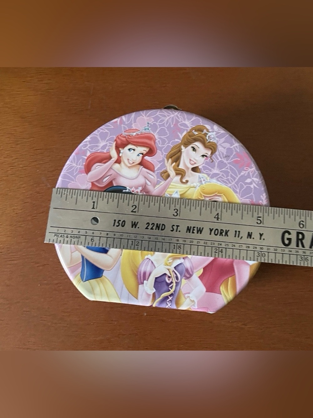 DISNEY PRINCESS Tin Metal Box Mini Container Handle - Picture 10 of 11